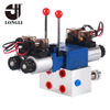 LL265 Hydraulic Directional Solenoid Directional Manifold Valve Set with Emergency Manual Control Lever