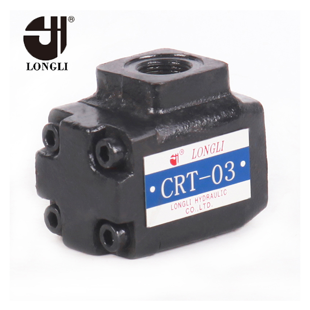 CRT03 hydraulic Yuken type pressure switch pilot operated plate angle check valve 
