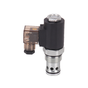 SV16-223 solenoid-operated, 2-way, normally open, poppet-type, screw-in hydraulic cartridge valve